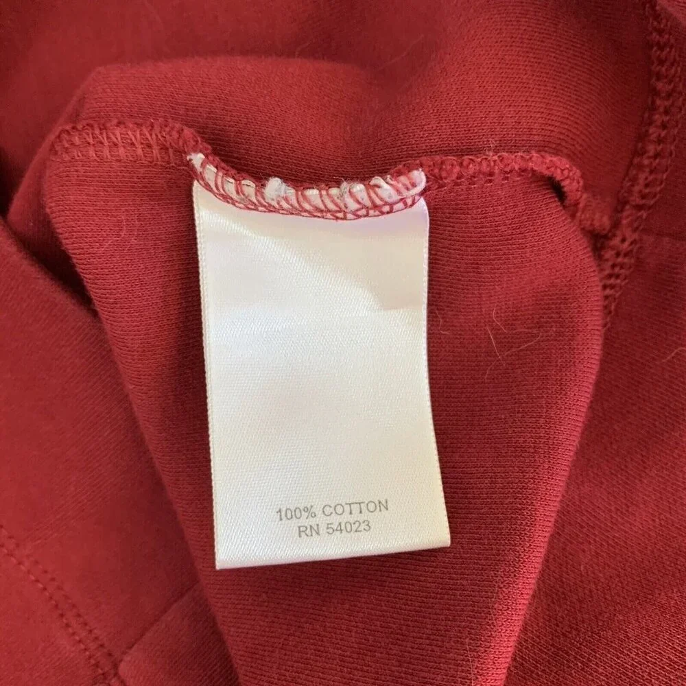 Banana Republic‎ Red Cotton Sweater Medium Classic Knit Fall Layer